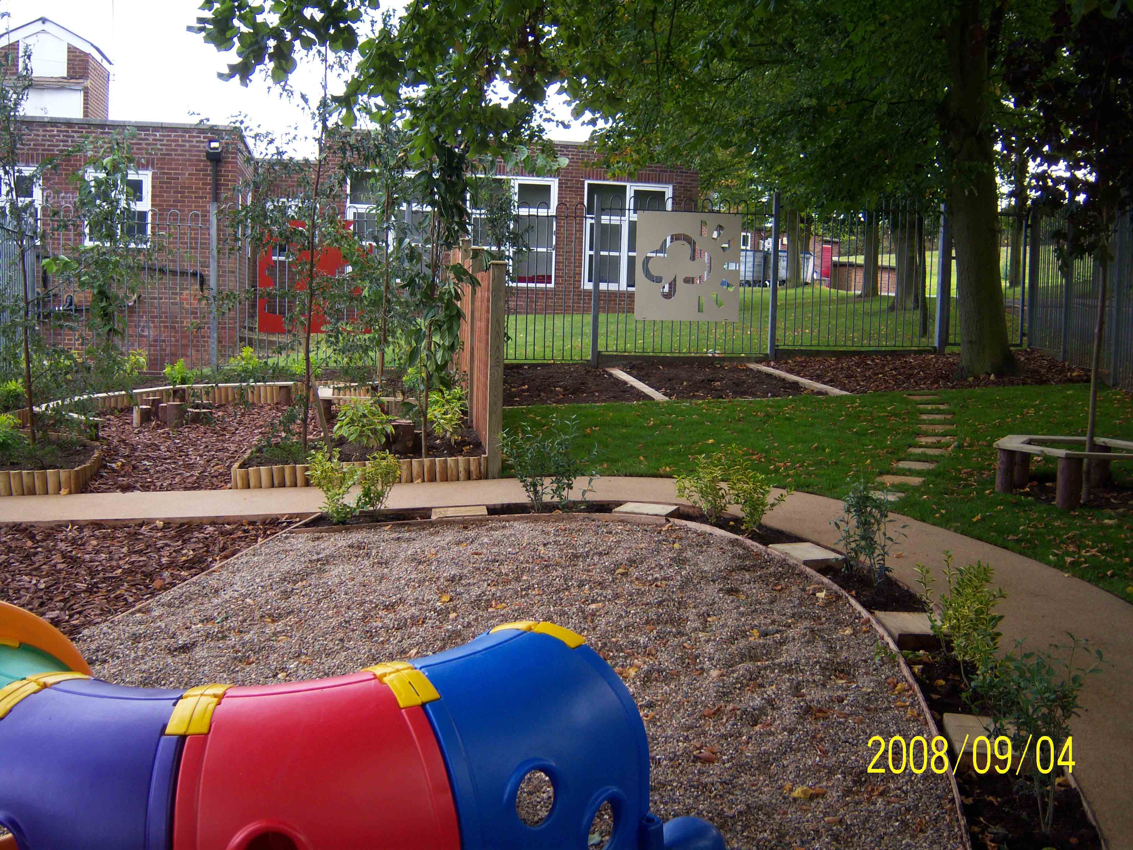 View into the Northbury wildlife pond